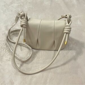 Rachel Zoe Jacquelyn Ivory Vegan Leather Handbag